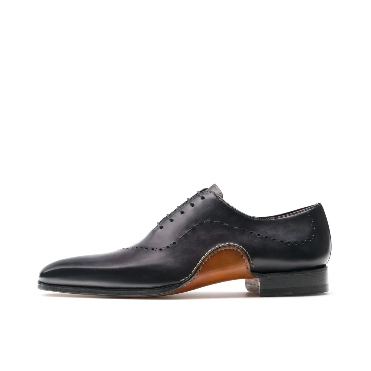 Black Leather Camden Oxfords Shoes