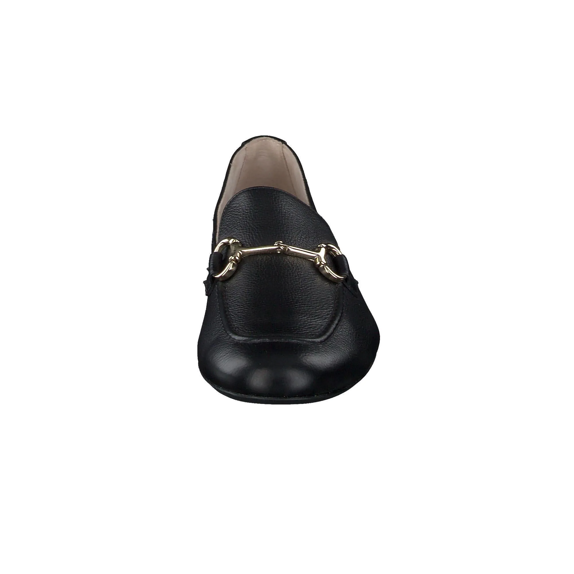Paul Green Black Leather Loafer 2596